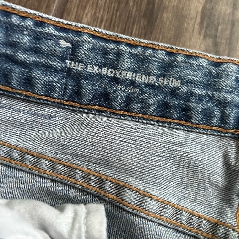 AG Adriano Goldschmied Ex Boyfriend Slouchy Slim Distressed Jeans 12 Yr Ara 25 - Picture 7 of 8